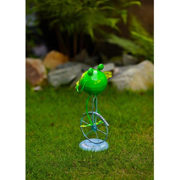 Frog Unicycle Metal Interior Decoration Outdoor Garden Decorations