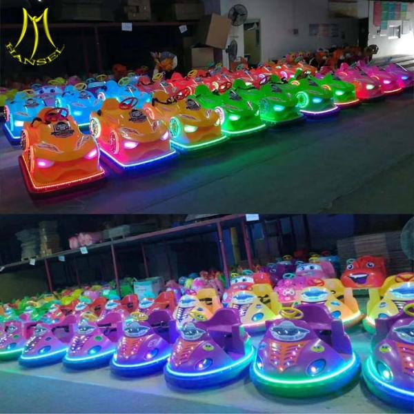 Hansel  hot selling plastic battery operated used bumper car ride on  go kart
