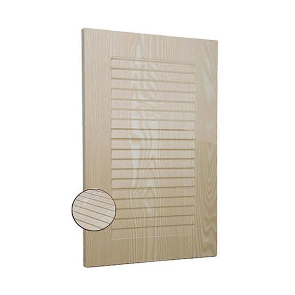 PVC Shutter Style Cabinet Doors MDF Laminated Kitchen Wall Cupboard Doors