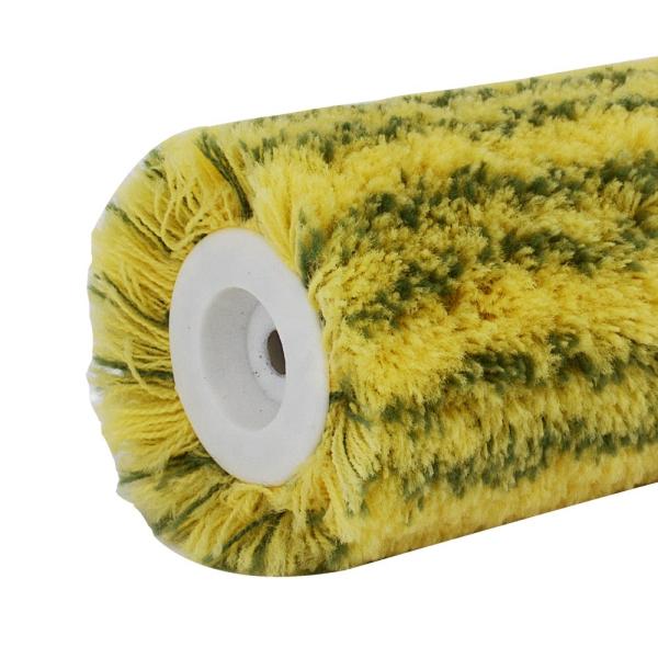Synthetic Fiber House Painting Roller Multi Size Yellow With Black Strip