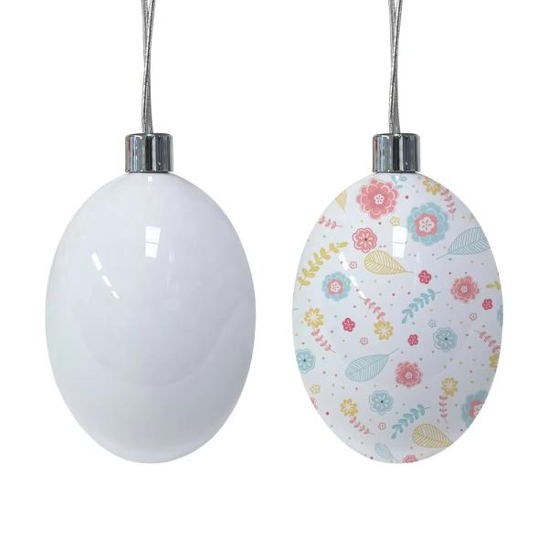 Kids Gift Custom Easter Eggs Home Party Decor Blank PC Coated Easter Egg For Sublimation