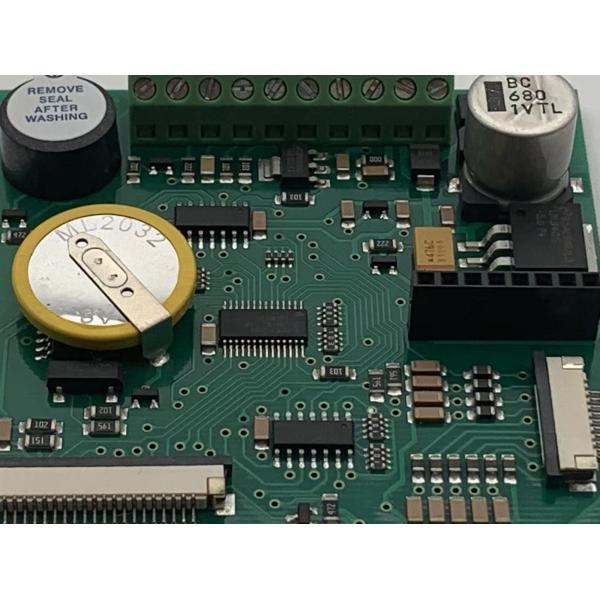 6 Layer 2 Oz Prototype PCB Assembly Black Soldmask White Silkscreen Green Surface