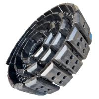Un kit de chaussures en caoutchouc 300x170mm pour les pavés d'asphalte ABG BOMAG 14272215