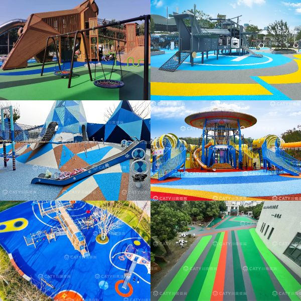 1-3mm UV Resistant EPDM Rubber Flooring for Kids Play Area Hotel Playground Kindergartens 