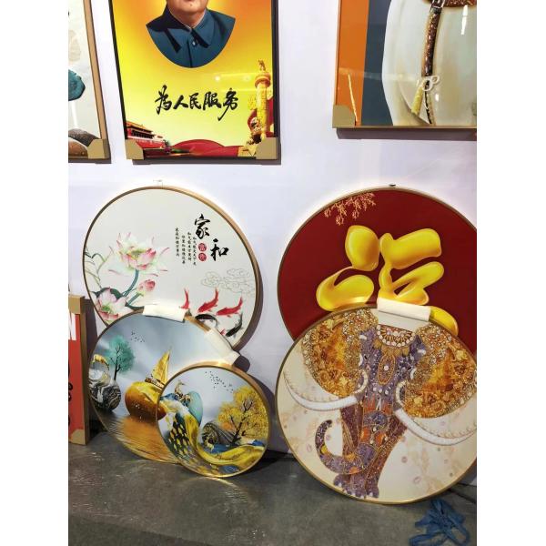 31mm Side Height Aluminum Living Room Decorative Painting Modern Abstract Hanging Painting