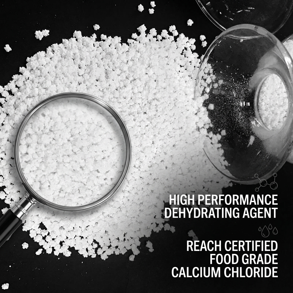 Calcium Chloride White Crystalline Solid Chemical For Soil Stabilization And Road Deicing