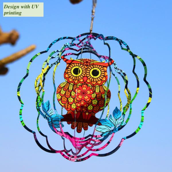 Espessura de gerencio 0.5mm do girador do vento de Owl Nordic Style Stainless Steel