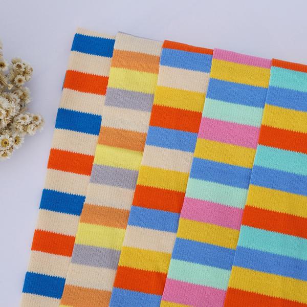 Tecido de algodão listrado suave e confortável amigável e saudável para a pele