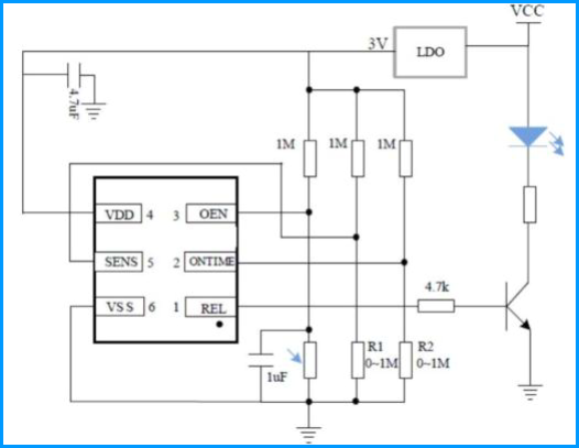 Датчик модуля 6Pin Pyroelectric SMDTemperature датчика P816A 20μA PIR