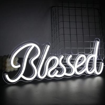 5V Blessed Neon Sign Perfect for Baby Shower Decoration Long Life Span of 50000 Hours