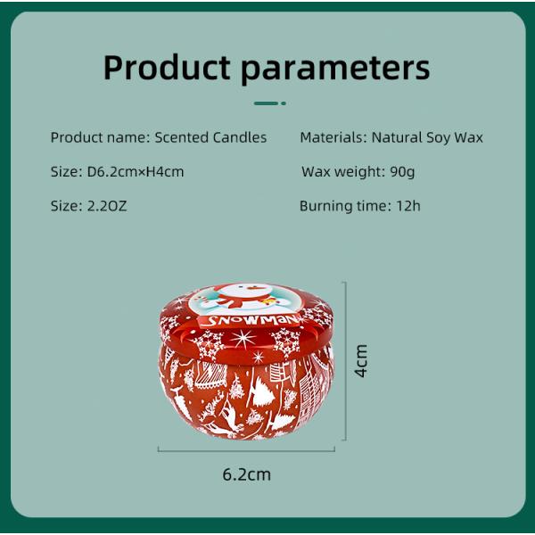 Aromatherapy Soy Wax Candles Tin Scented Candle With Custom Scented Nature Scents Aroma