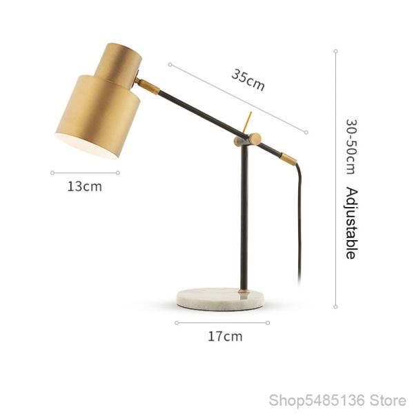 American Marble Brass Long Arm Table Lamp brass table lamp(WH-MTB-105)