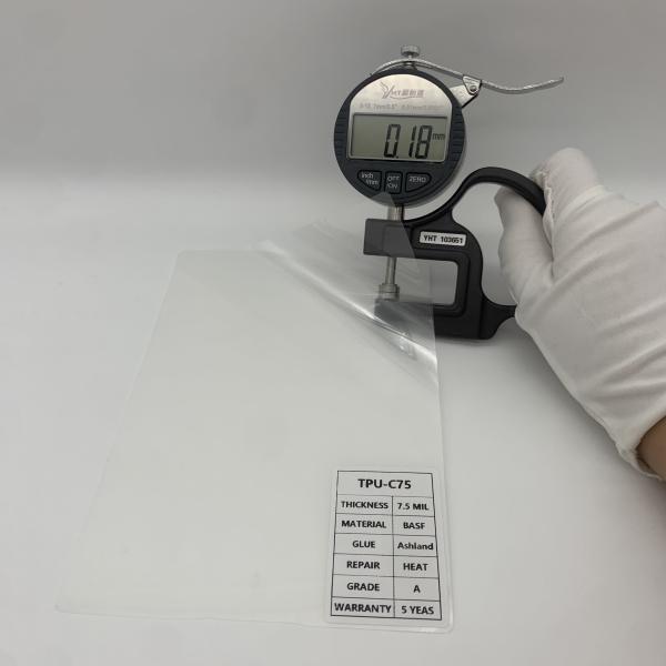 TPU imperméable à l'eau PPF Film 7.5mil Décoration PPF Film de protection contre la peinture TPU-C75