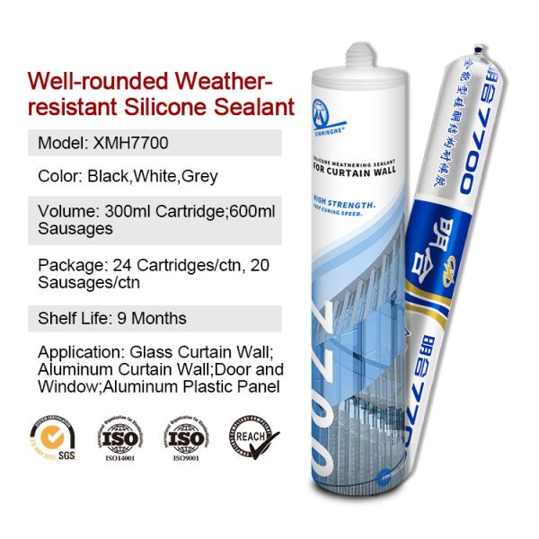 Structural Silicone Sealant MH7700 All Purpose Heavy Duty Adhesive Sealant for Curtain Wall Water Resistant Suppliers