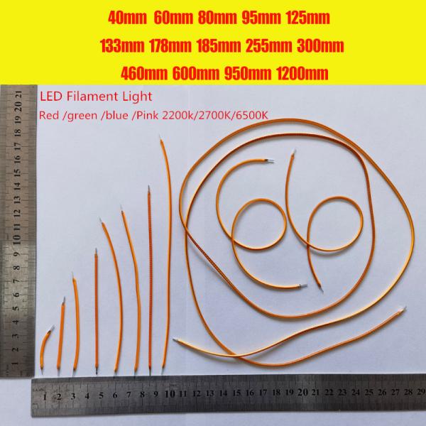 3VDC светодиодная гибкая нить 255 мм 260 мм 180 чипов 2200K Желтый свет 300mA CRI 83