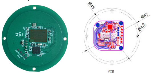 RS485 Communication KLM800 Radar Level Sensor Module for -20~70℃ Environments