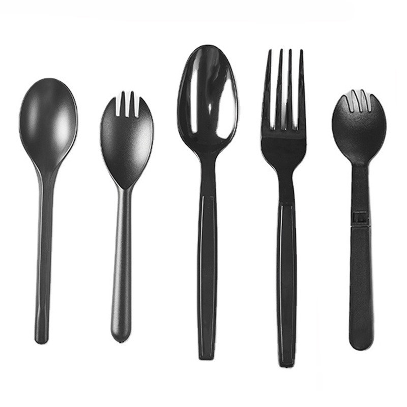Airline Disposable Cutlery Set with Plastic Spoon and Fork 15.000kg Package Gross Weight