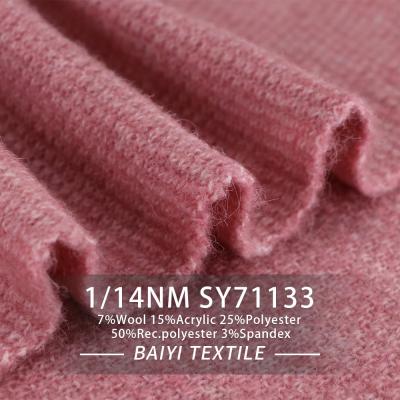 Acidproof Washable Recycled PET Yarn 1/14NM For Crochet Scarves