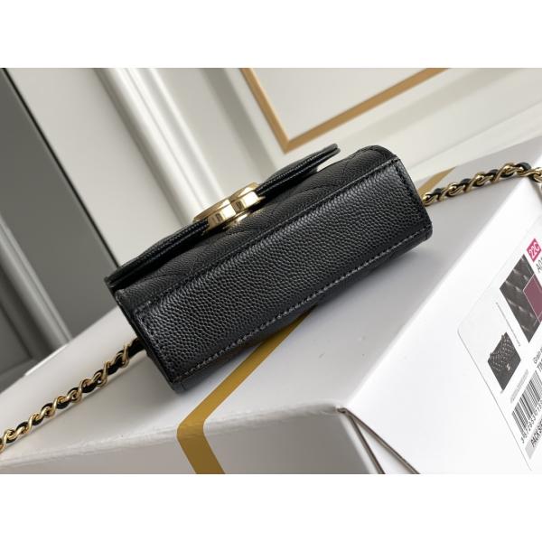 Classic Gold Double C Grain Leather Chanel 2way Bag AP3020