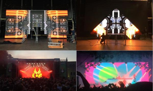 Customized Size P5.95 Indoor Led Billboard , Commercial Led Screens Mute Design