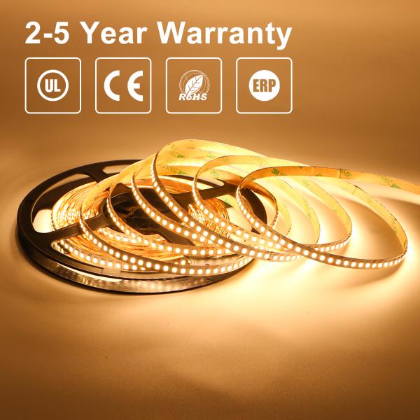 240LEDs 2700K Led Light Strip 2835 24V Warm White Led Strip Dimmable