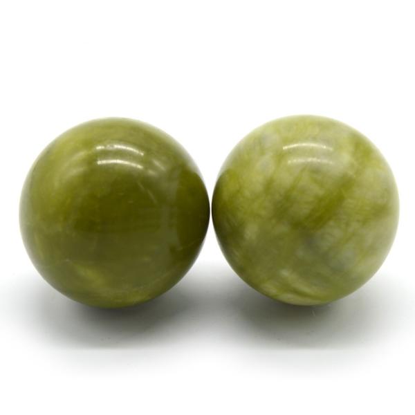 abk-116 Hand Massage Balls Natural Jade Massage Stone Tools Hand Exercise Ball Therapy Exercise Grip