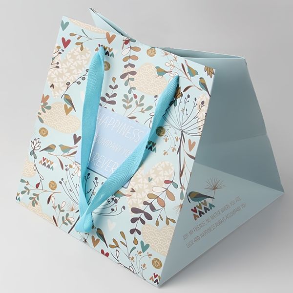 Hand Held Custom Printed Gift Bags Waterproof Fashionable For Shopping Mall