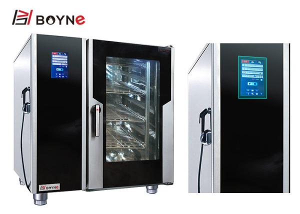 A versão de aço inoxidável de Combi Oven With Boiler Electric LCD de 6 bandejas pode armazenamento 88 88 menus