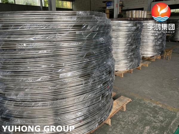 ASTM A269 TP316L Tubos de bobina sem costura de aço inoxidável, Tubos de bobina de convecção BA