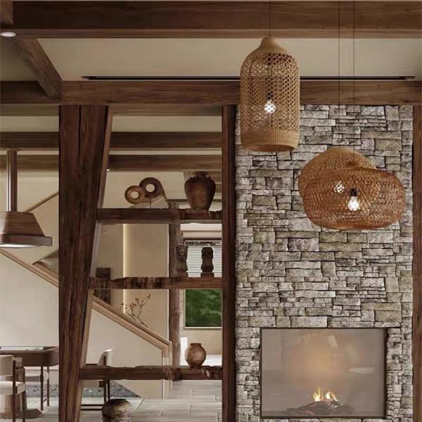 Bamboo Chandelier For Restaurant Rattan Chandelier Retro Art Homestay Tea Room Living Room Bar Rattan Lamp