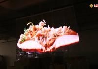 P7.8 les panneaux transparents en verre LED d'affichage flexible transparent d'intérieur extérieur de film ont mené l'écran de visualisation de bande