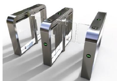 Fast Swing Turnstile Barrier Gate Remote Control / Button Control Mode