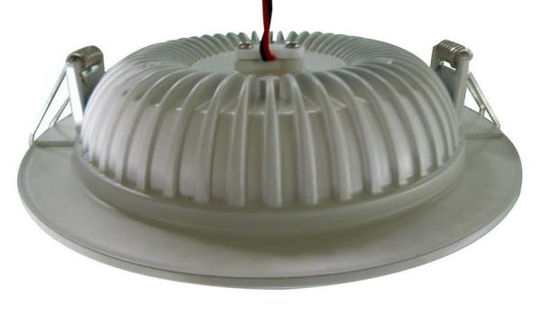 Aluminum Round Led Ceiling Panel 5W / 6W , 2700K - 6500K , Samsung LED Chips 5630