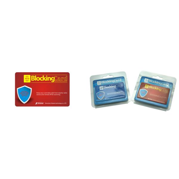 UV Printing PET PVC CR80 RFID Blocking Cards With Chip