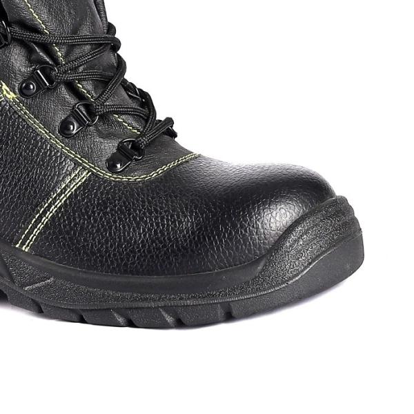 OEM S1 S2 S3 Genuine Leather Steel Toe Cap Work Shoes with PU/PU Outsole Factory Safety Boots