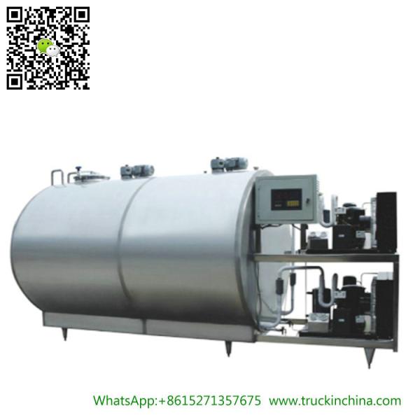 Stainless steel Milk Cooling Tank Body For Lorry Trucks 8CBM- 25CBM