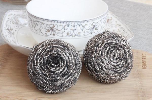 Stainless Steel SS410 Metal Scouring Ball Protecting Hands From Being Hurt