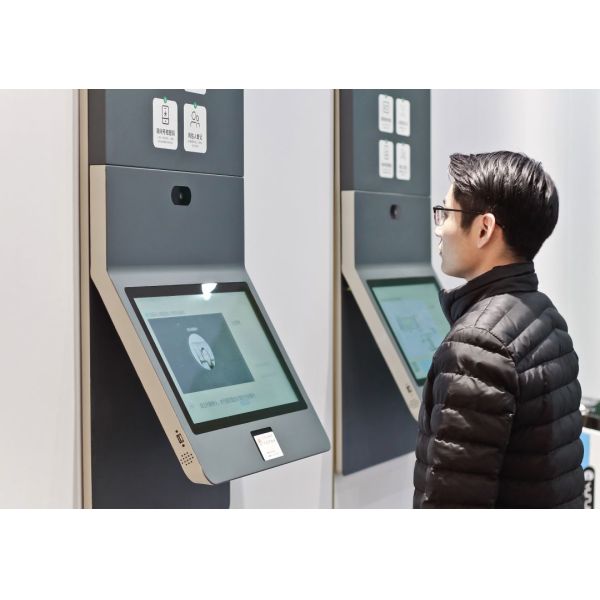 19 Inch Check-in Payment Kiosk with Touch for Hotel Restaurant School Android Windows OS NFC Reader Thermal Printer SDK