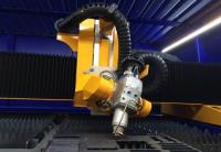 máquina de corte do laser da fibra do grande formato 6000W, laser do Cnc que corta o equipamento