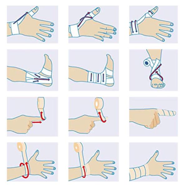 Colorful Sport Athletic Elastic Bandage Self Adhesive Wrap Tape Ankle Knee Arthrosis Cheap child pet cohesive bandage tape