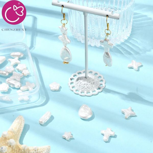 Baroque Freshwater Loose Pearls White Color DIY Pendant Jewelry Finding for Earrings Loose Pearl Beads