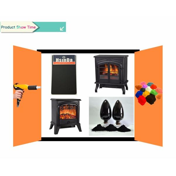 Revestimento Thermoset preto matte semi claro do pó