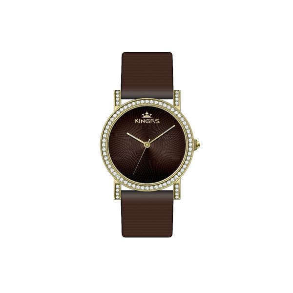 Stainless Steel Case Latest Fashion Watches For Girls Waterproof ,OEM Leather Wrist watch ,Jewelry Wrist Watch