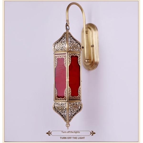 Lumières murales en cuivre ancien à LED de couleur