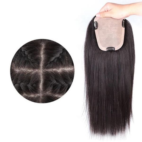 150 g Parte Média Fêmea Perucas de Toupee Feminino Substituição de Cabelos