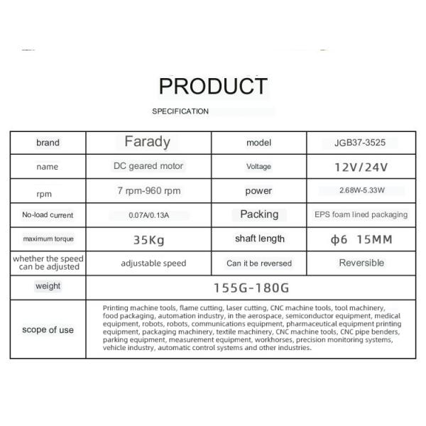 мотор шестерни червя DC 24v 10 лошадиных сил вал 14 дюймов ориентированный на заказчика одиночный