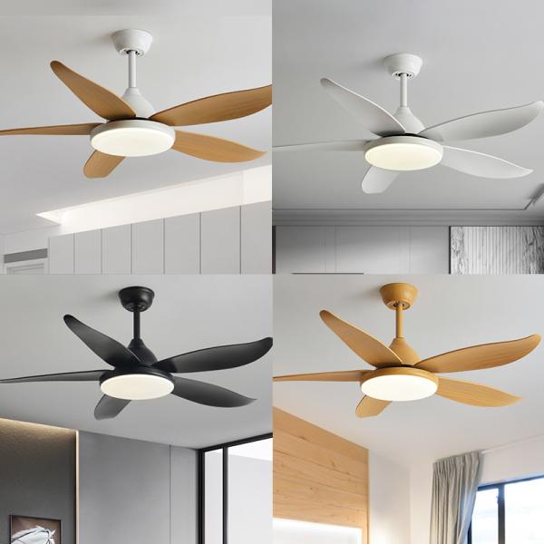 2025 New Modern LED Ceiling Fan Light Invisible Electric Fan Chandelier for Household Living Dining & Bedroom Wholesale Export