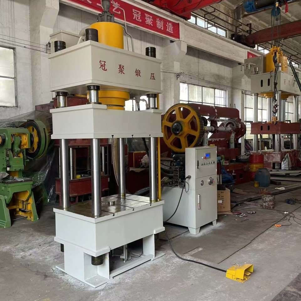 300 Tons Composite Material Hot Press Molding Four Column Press Plastic Sand Lawn Floor Tile Hydraulic Press Machine
