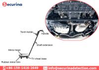 Portatif sous le véhicule vérifiant les poignées en aluminium de détecteur inférieur de bombe de voiture de miroir