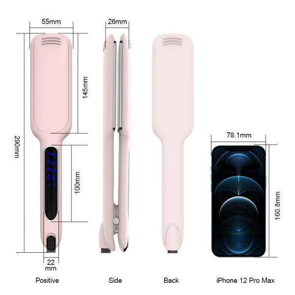 раскручиватель волос 2 дюймов ультракрасный, утюг двойного титана инструментов напряжения тока горячего плоский